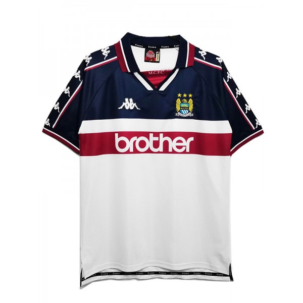 Manchester city trasferta maglia retrò da divisa da calcio da uomo seconda maglia sportiva da calcio 1997-1998