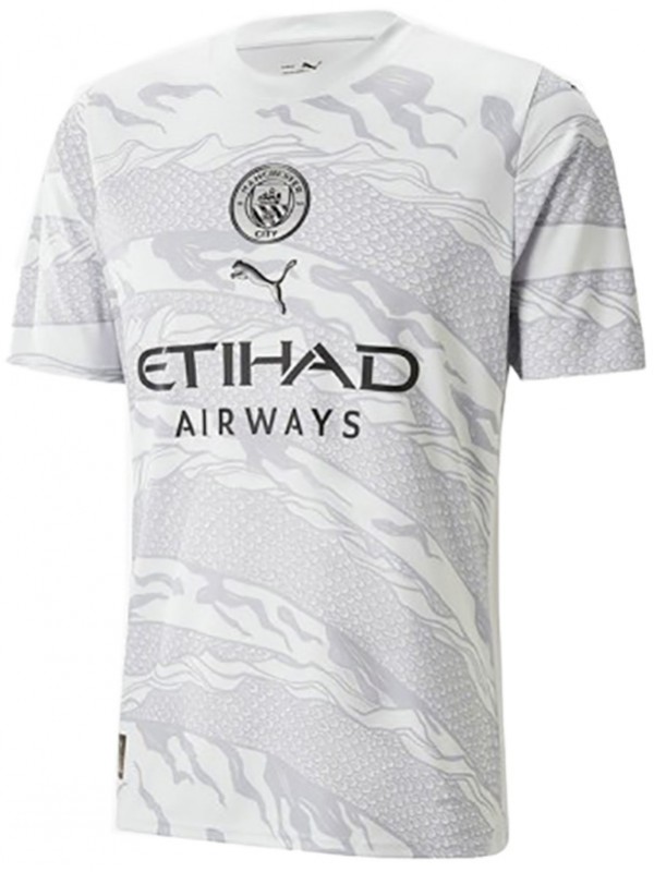 Manchester City anno del drago maglia da calcio uniforme da uomo abbigliamento sportivo bianco kit da calcio top maglia sportiva 2024-2025