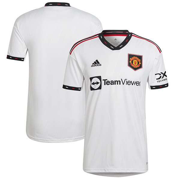 Manchester united maglia da trasferta seconda divisa da calcio da uomo divise da calcio bianche magliette 2022-2023