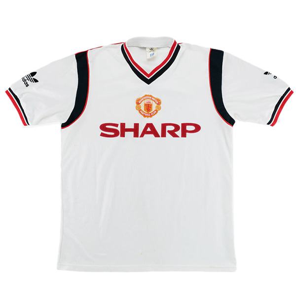 Manchester united away retro soccer jersey maillot match men's 2ed sportwear football shirt 1984