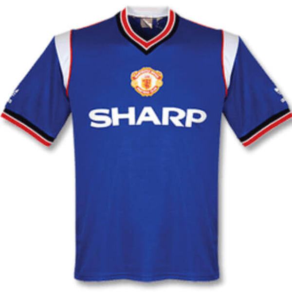 Manchester united away retro soccer jersey maillot match men's 2ed sportwear football shirt 1986