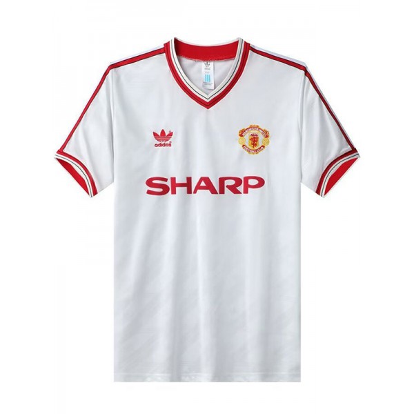 Manchester united away retro soccer jersey maillot match men's second soccer sportwear football shirt 1986-1987