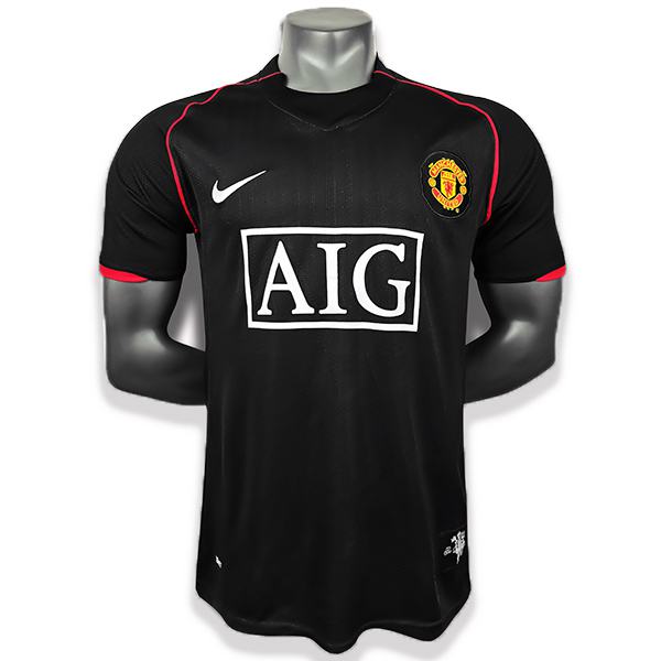Manchester united away retro soccer jersey maillot match men's second sportwear football shirt 2007-2008