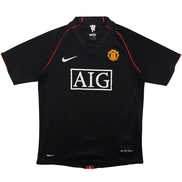 Manchester united away reyro soccer jersey maillot match men's second sportwear football shirt 2007-2008
