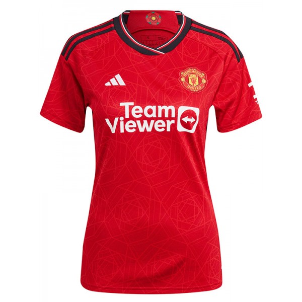 Manchester United maglia da casa femminile prima maglia da calcio da donna divisa da calcio sportiva top maglia 2023-2024