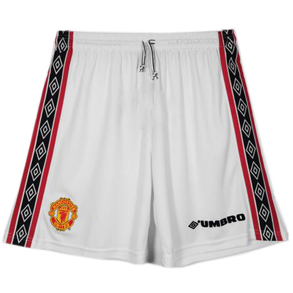Manchester United pantaloncini in jersey retrò casa del i primi pantaloni della maglia da calcio dell'uniforme da calcio da uomo 1998-1999