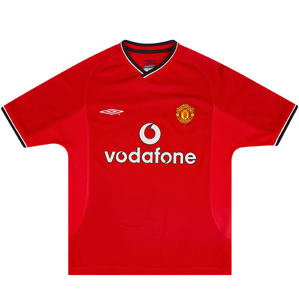 Manchester united home vintage retro jersey maillot match prima maglia da calcio sportiva da uomo 2002-2003