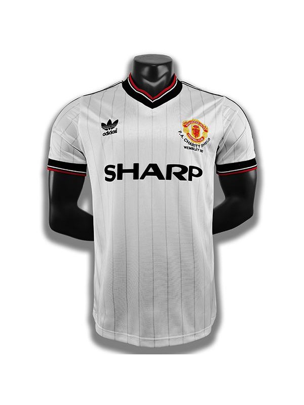 Manchester united retro soccer jersey maillot match men's sportwear football shirt 1983-1984