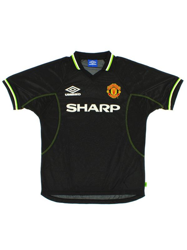 Manchester united terza maglia storica del maglietta sportiva da calcio da uomo sportiva da calcio maglietta sportiva 1998-1999
