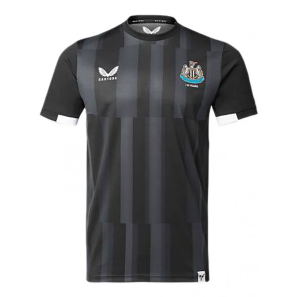 Newcastle united maglia da calcio nera da uomo collezione 130 anni anniversario collezione uniforme da calcio maglia sportiva superiore 2023-2024