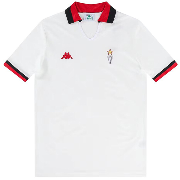 AC milan maglia da trasferta divisa da calcio da uomo seconda maglia da calcio per abbigliamento sportivo 1989-1990