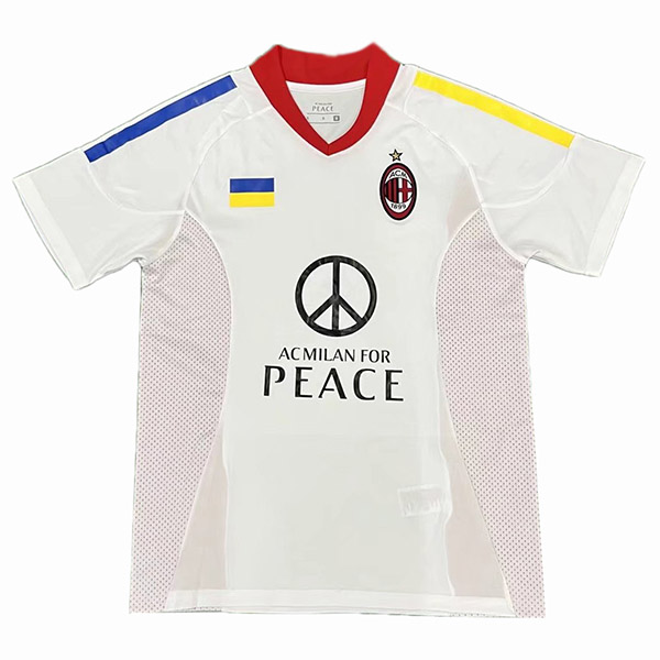 AC milan per la maglia della pace maglia da calcio bianca da calcio per abbigliamento sportivo speciale da uomo 2022-2023