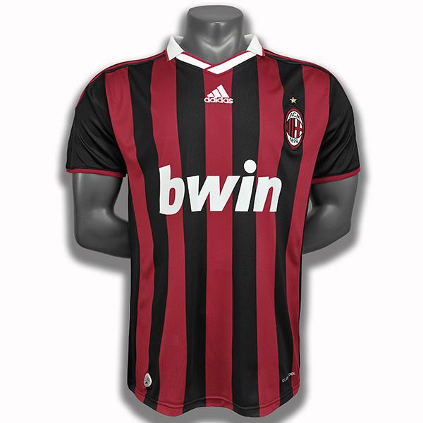 AC milan home retro jersey maillot match men's first sportwear football shirt 2009-2010