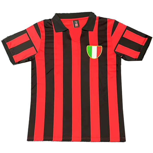 AC milan maglia retrò casalinga uniforme da calcio prima maglia sportiva da calcio da uomo del 1963