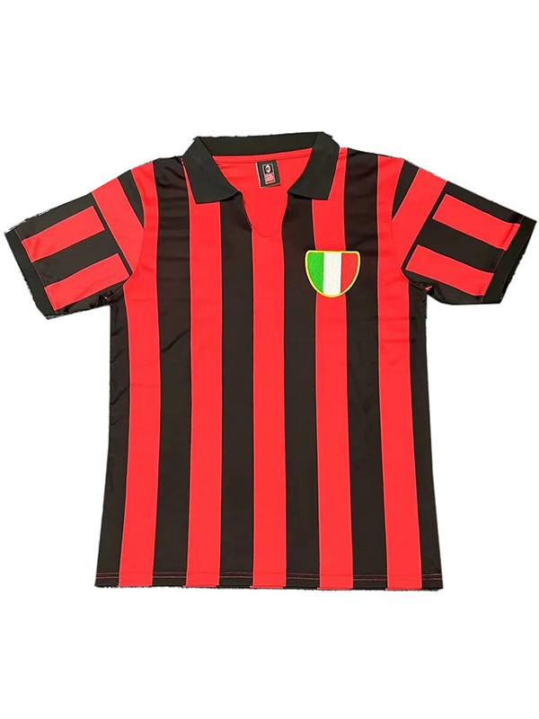 AC milan maglia retrò casalinga uniforme da calcio prima maglia sportiva da calcio da uomo del 1963