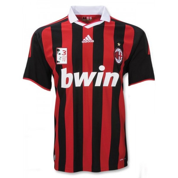 AC Milan maglia retrò casalinga divisa da calcio da uomo prima maglia sportiva del kit da calcio 2009-2010