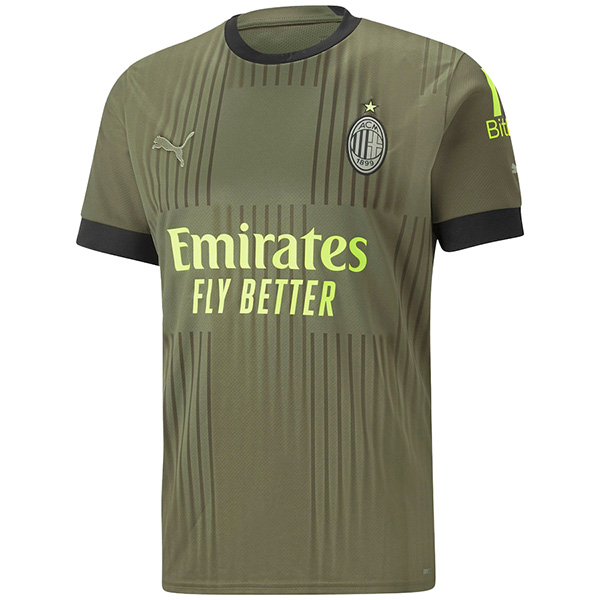 AC Milan terza maglia da calcio uniforme da uomo 3a maglia sportiva da calcio magliette 2022-2023