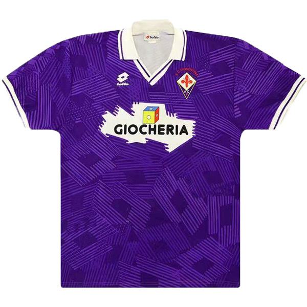 ACF Fiorentina home retro soccer jersey maillot match prima maglia da calcio sportiva da uomo 1991-1992