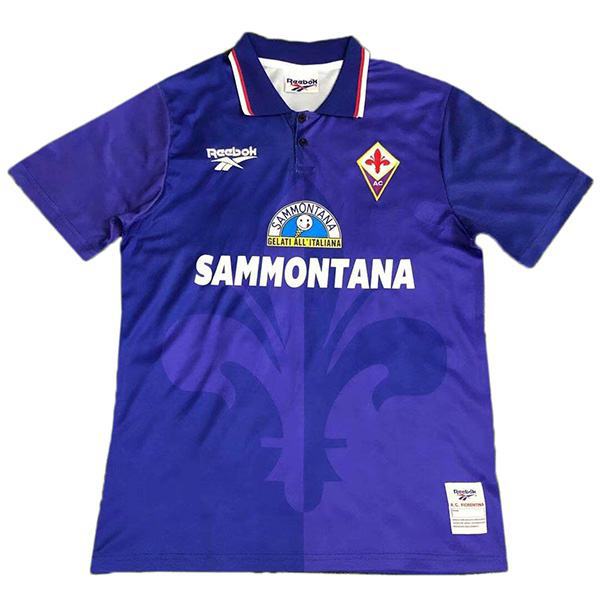 ACF Fiorentina home retro soccer jersey maillot match prima maglia da calcio sportiva da uomo 1995-1996
