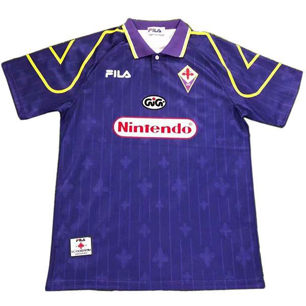 ACF Fiorentina home retro soccer jersey maillot match prima maglia da calcio sportiva da uomo 1997-1998
