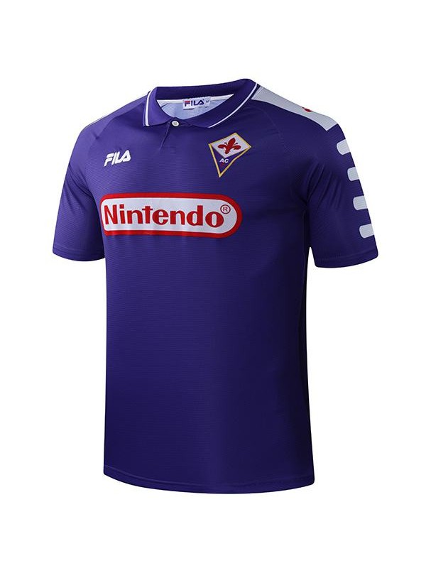 ACF Fiorentina home retro soccer jersey maillot match men's first sportwear football shirt 1998-1999