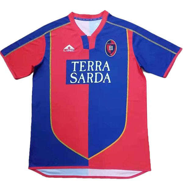 Cagliari Calcio maglia retrò home vintage partita di calcio prima maglia da calcio sportswear uomo 2003-2004
