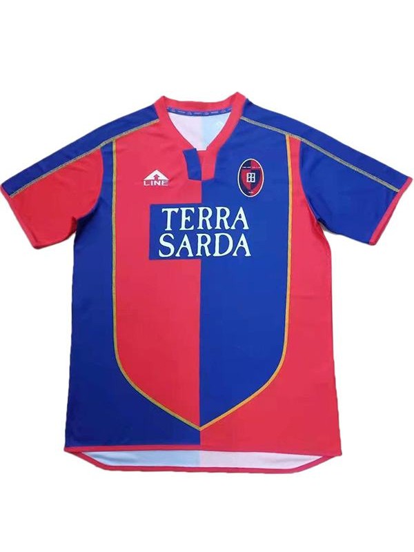Cagliari Calcio maglia retrò home vintage partita di calcio prima maglia da calcio sportswear uomo 2003-2004