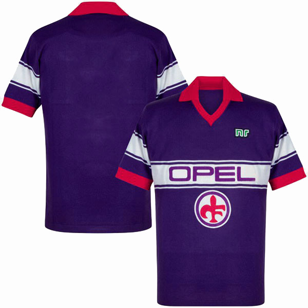 Fiorentina maglia storica casalinga prima maglia da calcio sportiva da uomo prima maglia sportiva da calcio 1984-1985