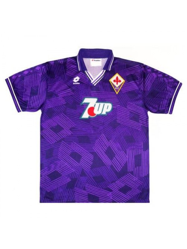 Fiorentina home retro soccer jersey maillot match men's 1st sportwear football shirt 1992-1993