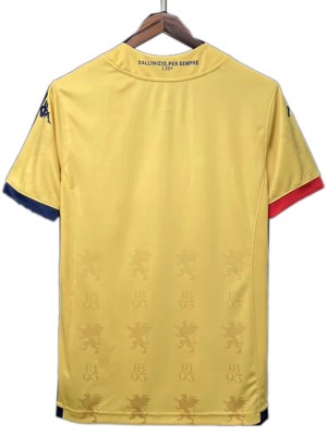 Genoa maglia da calcio in edizione speciale per il 130° anniversario kit da calcio sportivo da uomo maglia dorata 2023-2024