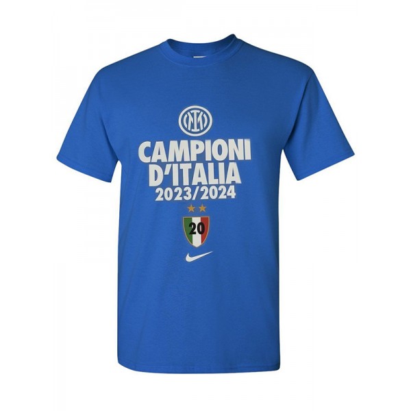 Inter milan campioni d'italia t-shirt bianca maglia uniforme da calcio abbigliamento sportivo da uomo kit da calcio top camicia 2023-2024