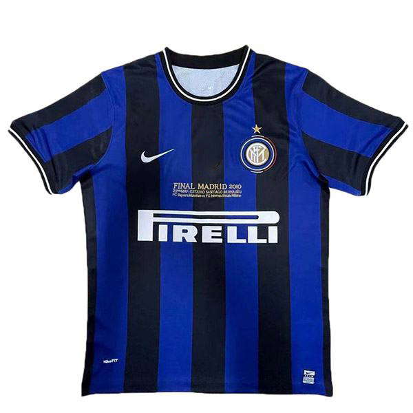 Inter milan home retro soccer jersey champions league maillot match prima maglia da calcio sportiva da uomo 2009-2010