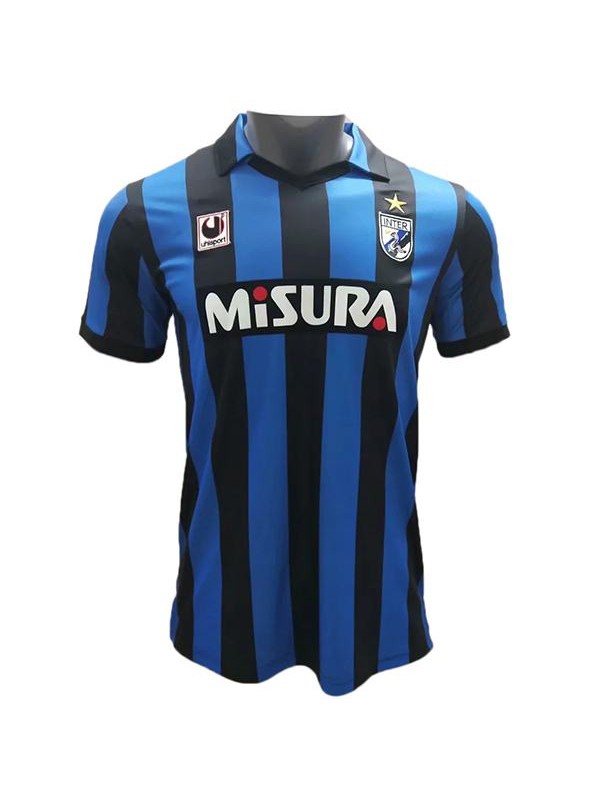 Inter milan home retro soccer jersey maillot match men's 1st sportwear football shirt 1988-1989