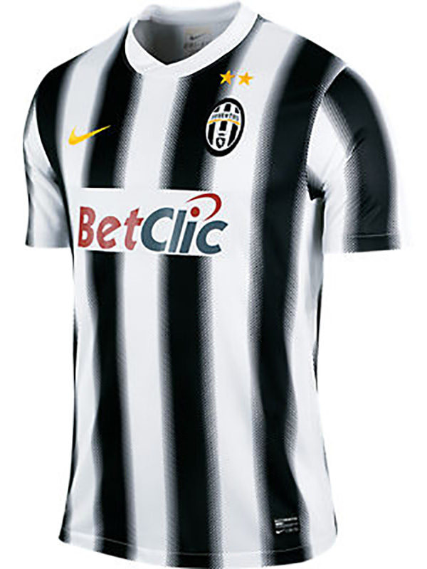 Juventus maglia da casa retrò maglia a manica lunga da uomo in divisa da calcio 2011-2012 