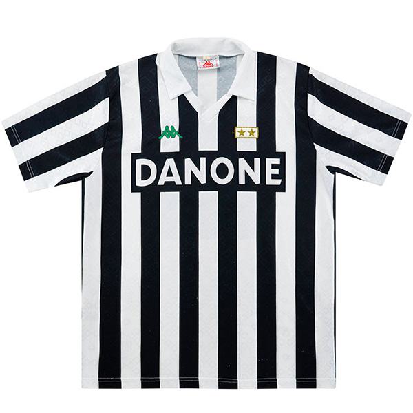 Juventus maglia storica da calcio della t-shirt sportiva da calcio da uomo sportiva da calcio 1992-1993