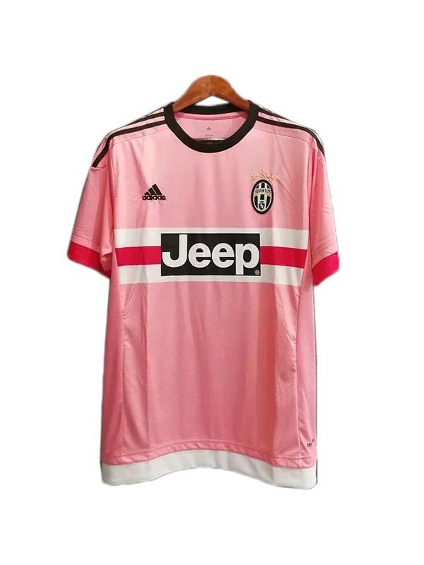 Juventus retro soccer jersey sportwear men's soccer shirt football sport pink t-shirt 2015-2016