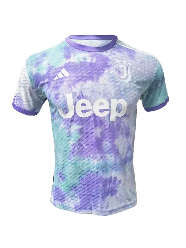 Juventus edizione speciale edizione giocatore maglia viola bianco divisa da calcio abbigliamento sportivo da uomo kit da calcio top maglia sportiva 2023-2024