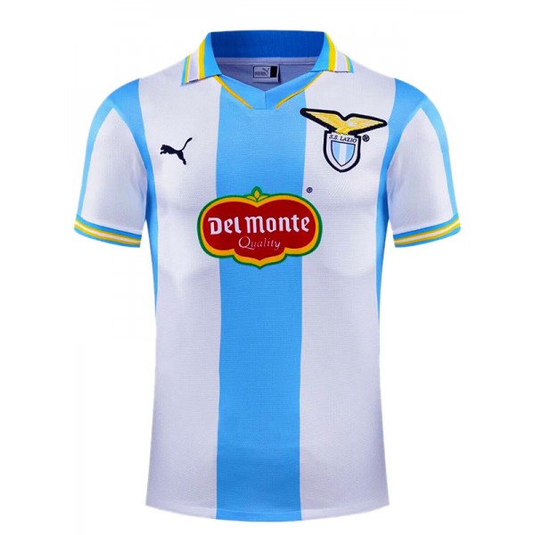 Lazio maglia casalinga europea divisa da calcio vintage prima maglia sportiva da calcio da uomo 1999-2000