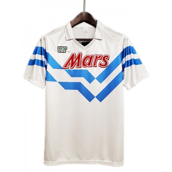 Napoli maglia da calcio retrò abbigliamento sportivo seconda maglia da calcio da uomo t-shirt sportiva da calcio 1987-1988