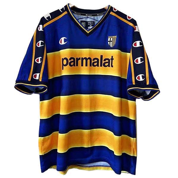 Parma Maglia da calcio vintage retrò da trasferta del seconda maglia da calcio per abbigliamento sportivo da uomo 2001-2002