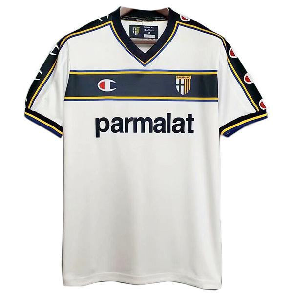 Parma Maglia da calcio vintage retrò home prima maglia da calcio per abbigliamento sportivo da uomo match maillot 2001-2002