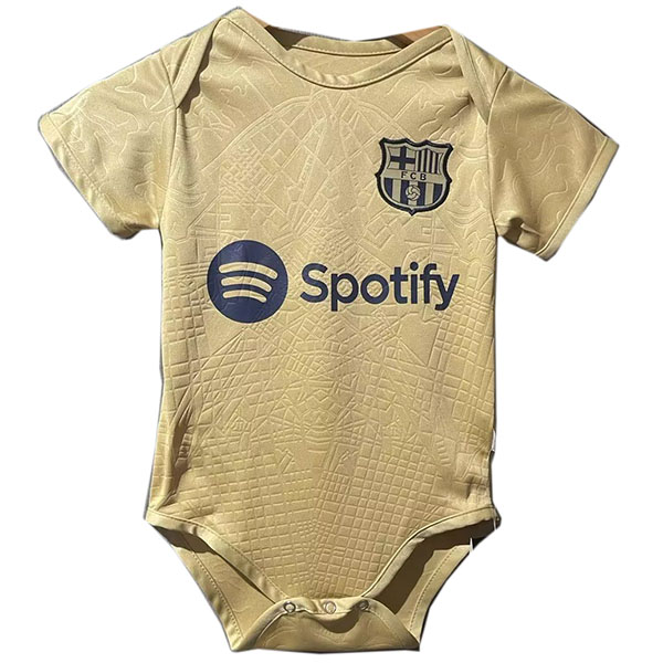 Barcelona maglia da trasferta del tutina per neonato mini tuta per neonato vestiti estivi tuta intera 2022-2023