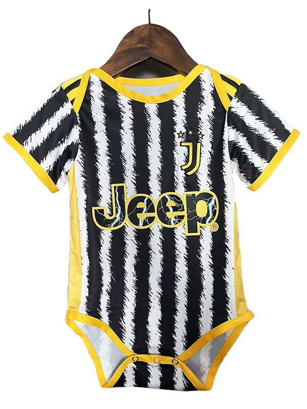 Juventus maglia da casa tutina per bebè mini body neonato abiti estivi tuta intera 2023-2024