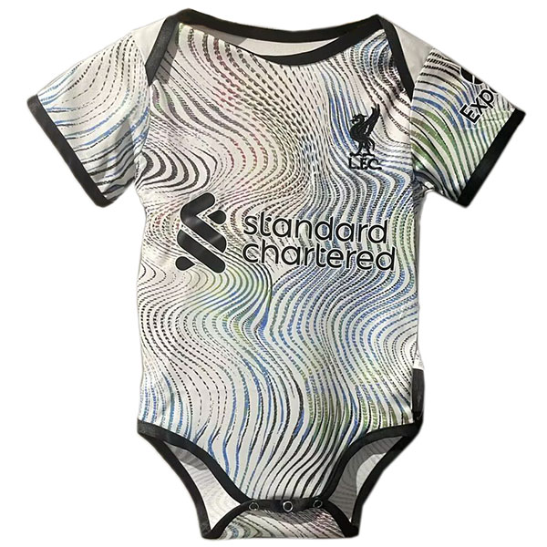 Liverpool maglia da trasferta del tutina per neonato mini tuta per neonato vestiti estivi tuta intera 2022-2023