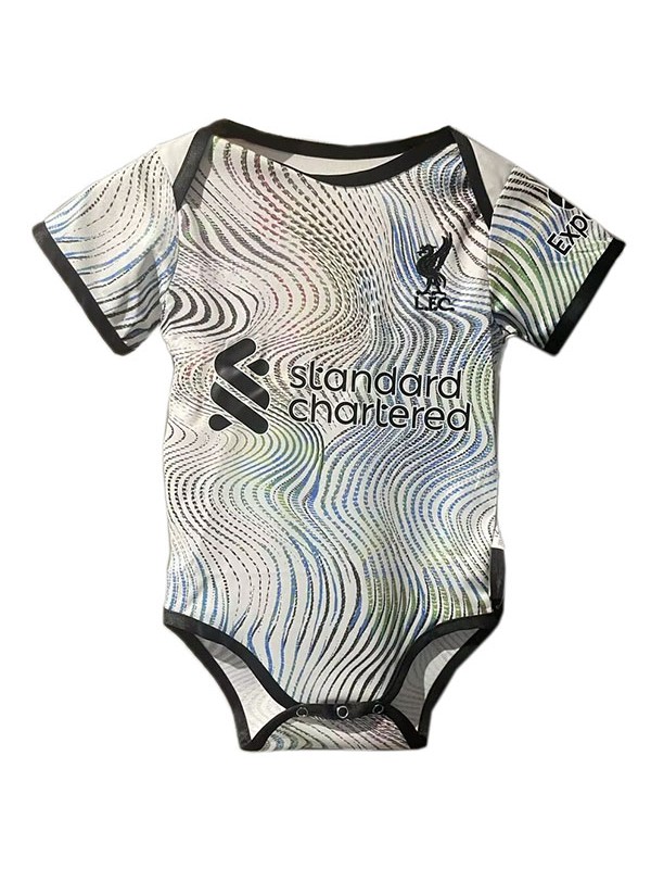 Liverpool maglia da trasferta del tutina per neonato mini tuta per neonato vestiti estivi tuta intera 2022-2023