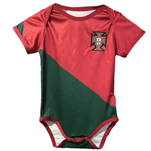 Portugal home baby tutina prima neonato vestiti estivi tuta intera coppa del mondo 2022
