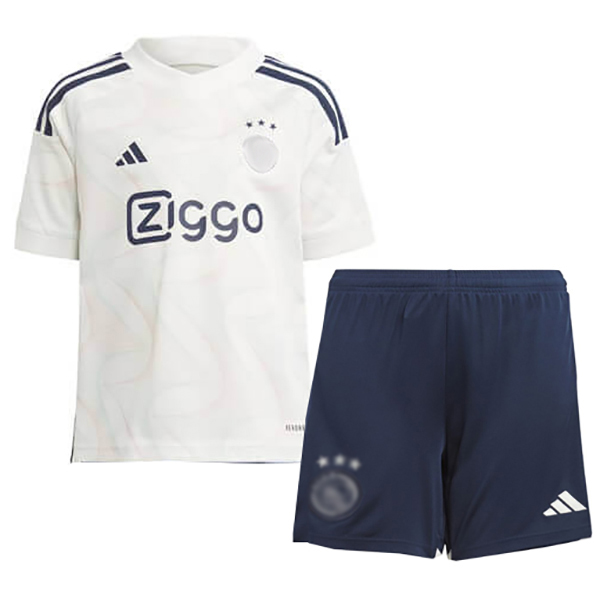 Ajx maglia da trasferta per bambini kit da calcio per bambini seconda mini maglia da calcio uniformi giovanili 2023-2024