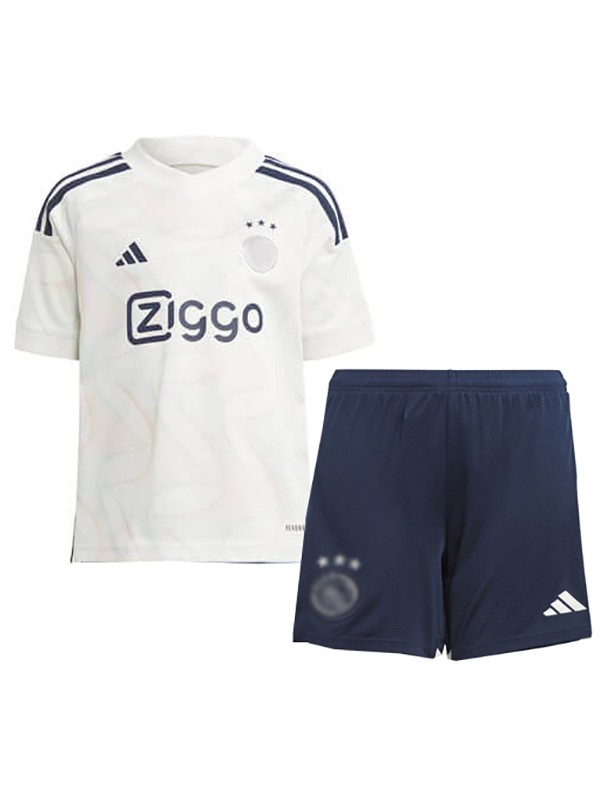 Ajx maglia da trasferta per bambini kit da calcio per bambini seconda mini maglia da calcio uniformi giovanili 2023-2024