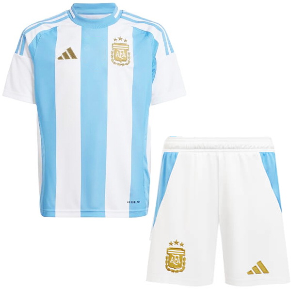 Argentina maglia da casa per bambini kit da calcio per bambini prima mini maglia da calcio uniformi giovanili 2024-2025