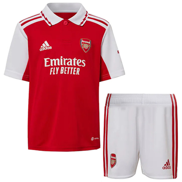 Arsenal kit casalingo per bambini dell'maglia da calcio per bambini maglia da calcio divise giovanili 2022-2023